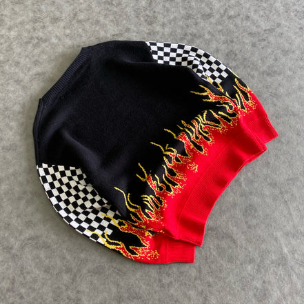Pavtros 1pc Fire Racing Crewneck