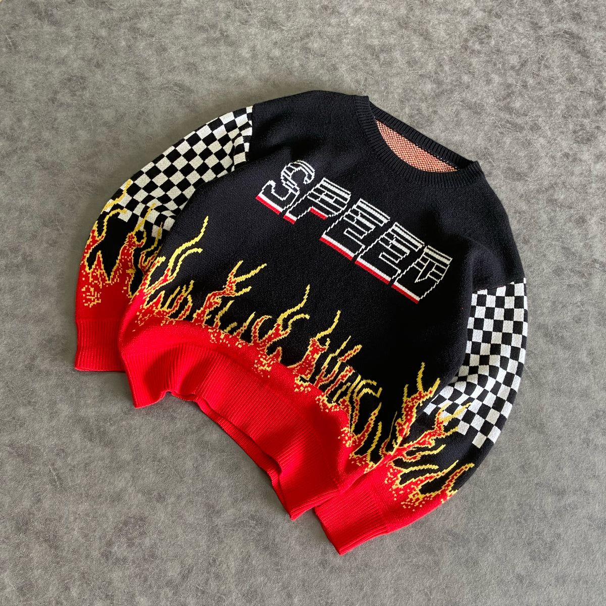 Pavtros 1pc Fire Racing Crewneck