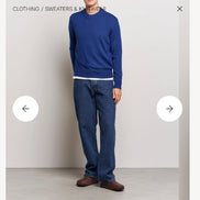 Moon Merino Blue Navy Sweater