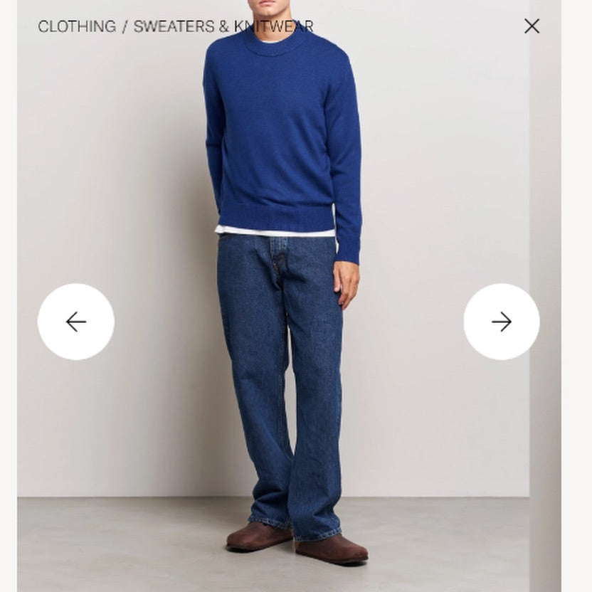 Moon Merino Blue Navy Sweater
