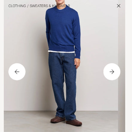 Moon Merino Blue Navy Sweater