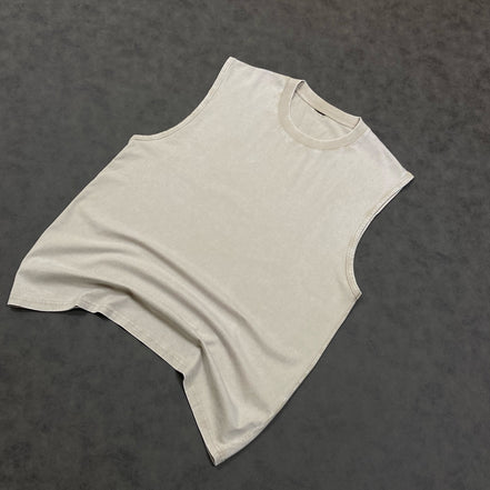 Muscle Fit Tank Acid Wash T-Shirt