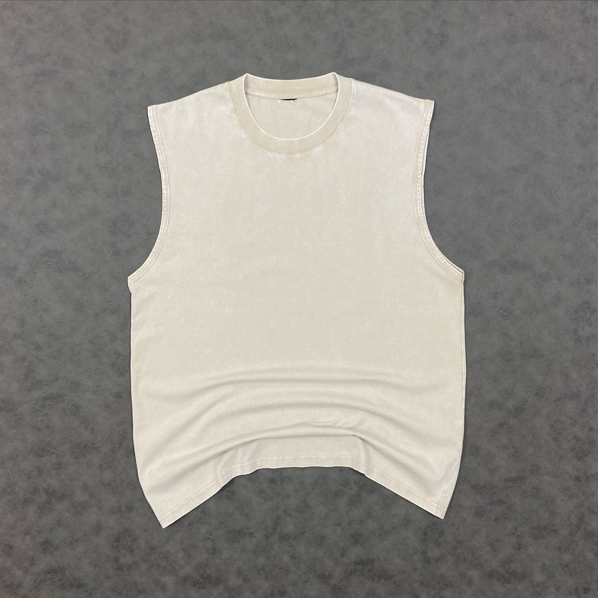 Muscle Fit Tank Acid Wash T-Shirt
