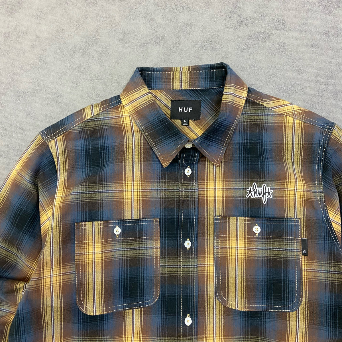 HUF Sanford L/S Flannel Rich Brown