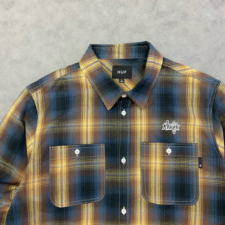 HUF Sanford L/S Flannel Rich Brown