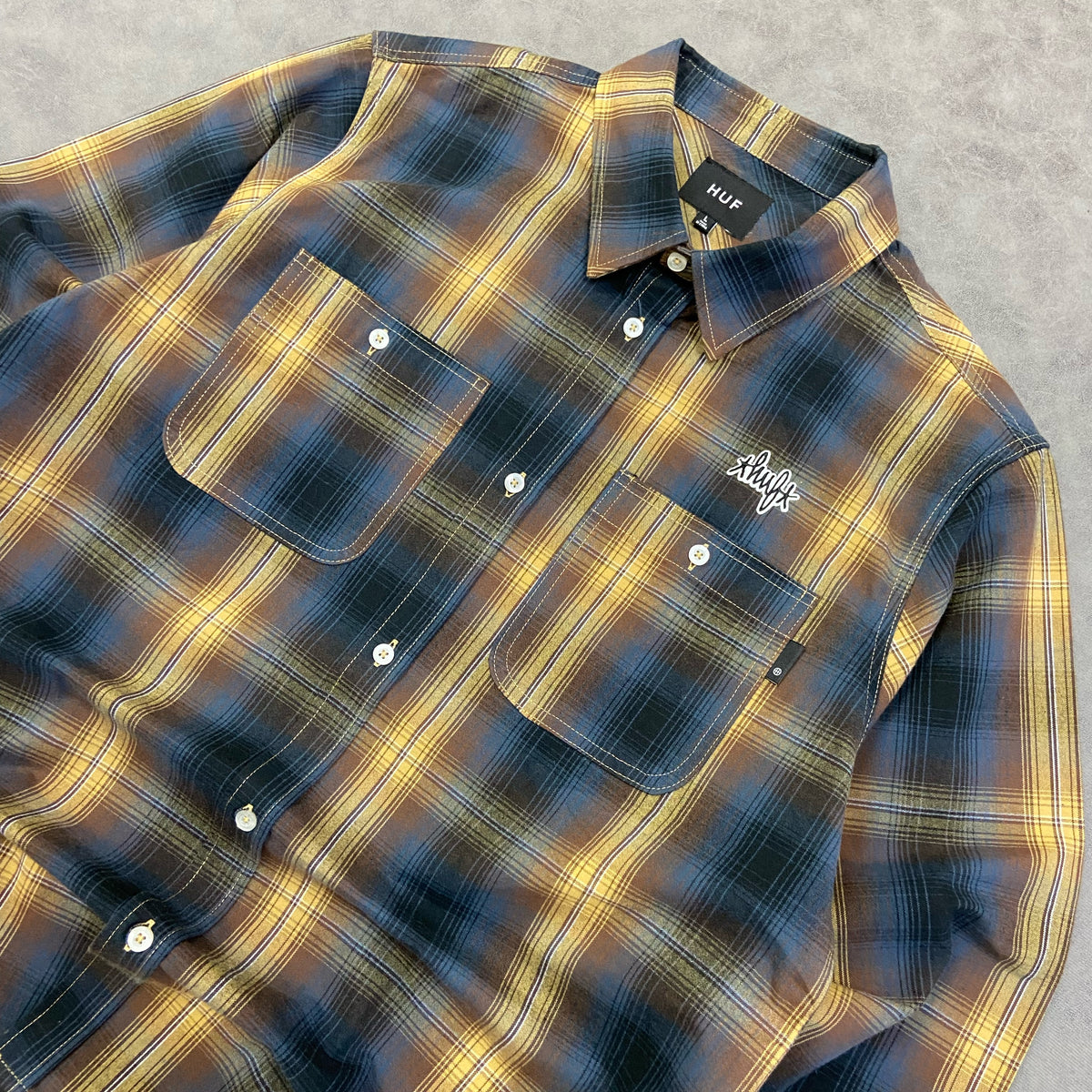HUF Sanford L/S Flannel Rich Brown
