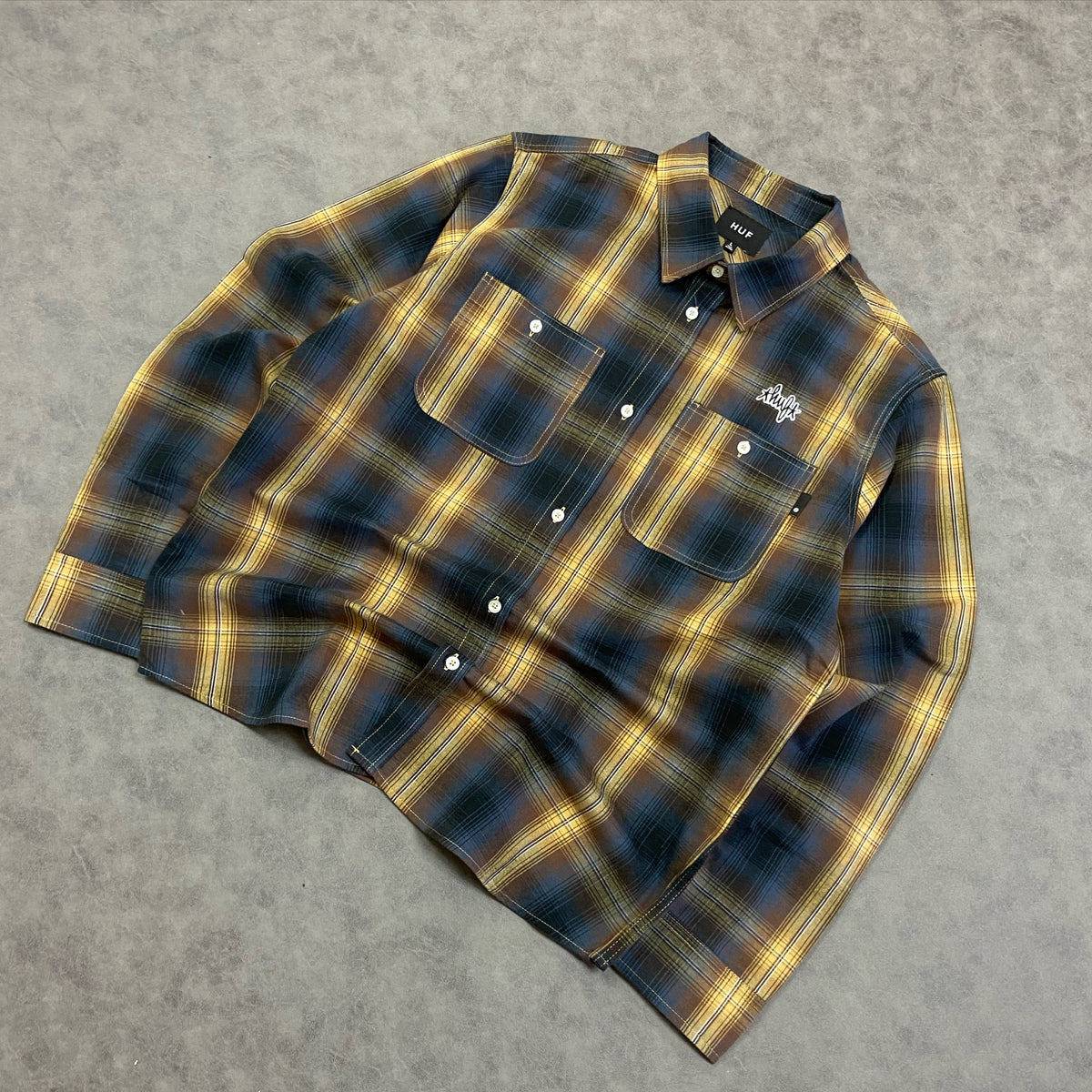 HUF Sanford L/S Flannel Rich Brown