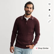 Sonoma Goods For Life® Long Sleeve Sweater Polo