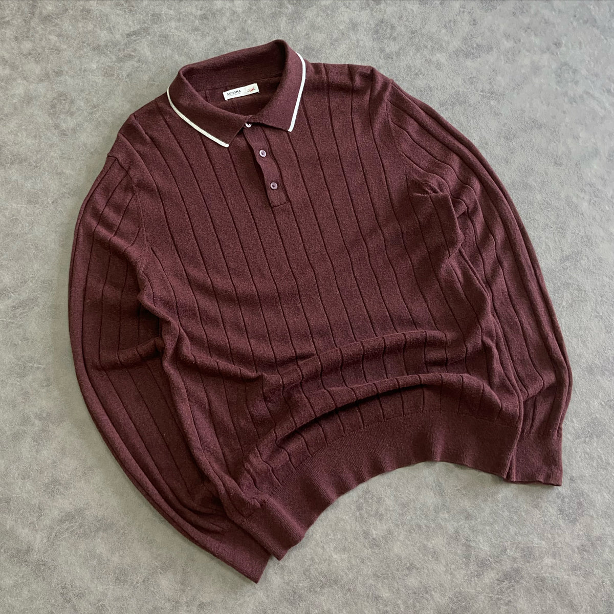 Sonoma Goods For Life® Long Sleeve Sweater Polo