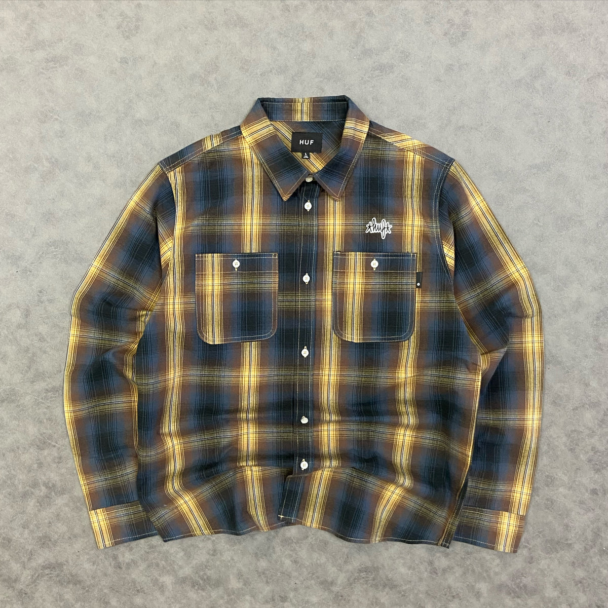 HUF Sanford L/S Flannel Rich Brown