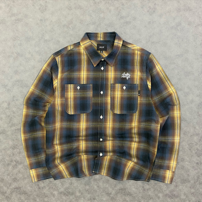 HUF Sanford L/S Flannel Rich Brown