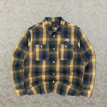 HUF Sanford L/S Flannel Rich Brown