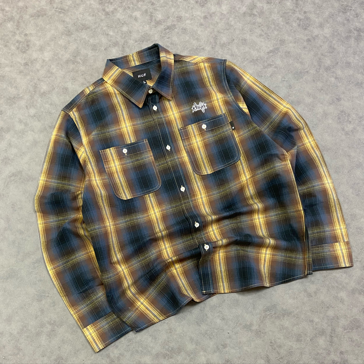 HUF Sanford L/S Flannel Rich Brown