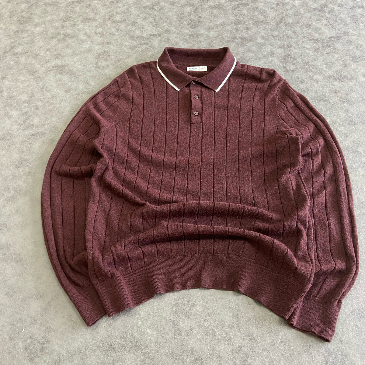 Sonoma Goods For Life® Long Sleeve Sweater Polo