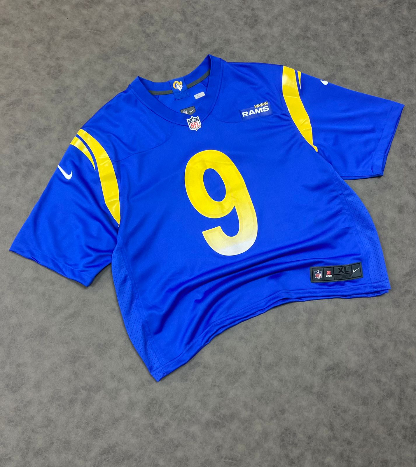 Nike NFL Matthew Stafford Los Angeles Rams Boxy Fit Jersey