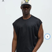Boxy Sleeveless Muscle T-shirt