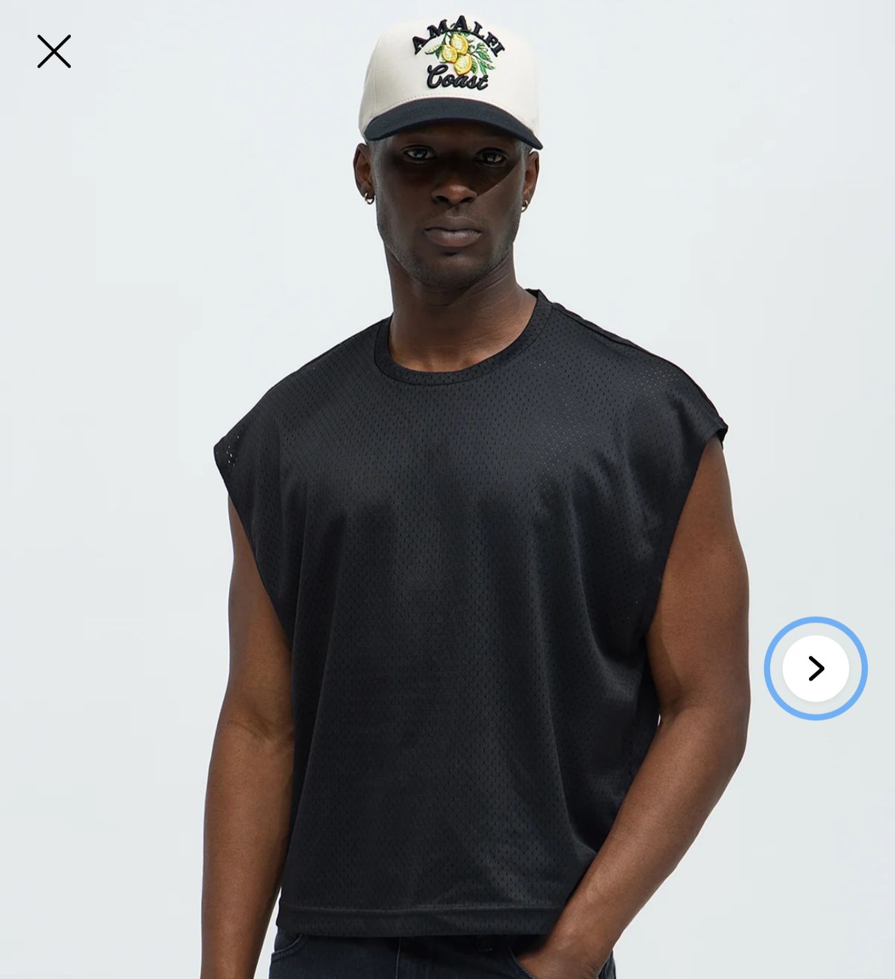 Boxy Sleeveless Muscle T-shirt