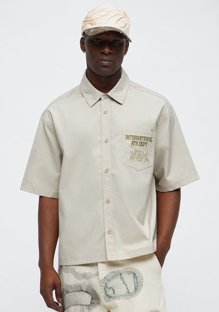 Copped Athletic Dep. Short Sleeve Button Shirt
