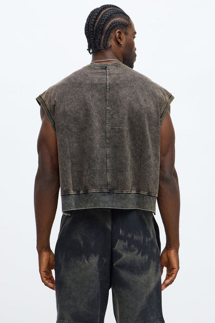 Top Boxy washed Up T-shirt