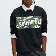 South Pole Camo Panel Crewnwck