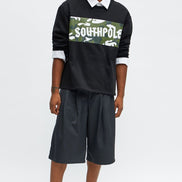 South Pole Camo Panel Crewnwck
