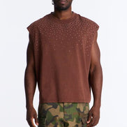 Embellished Stone Muscle T-Shir