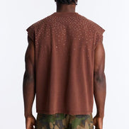 Embellished Stone Muscle T-Shir