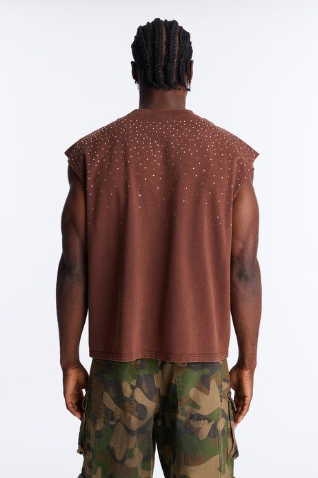 Embellished Stone Muscle T-Shir
