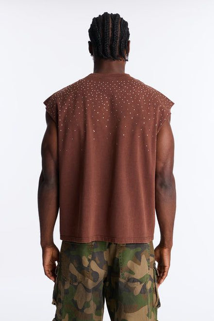 Embellished Stone Muscle T-Shir