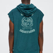 Chateau Terry Embroidered Sleeveless Hoodie