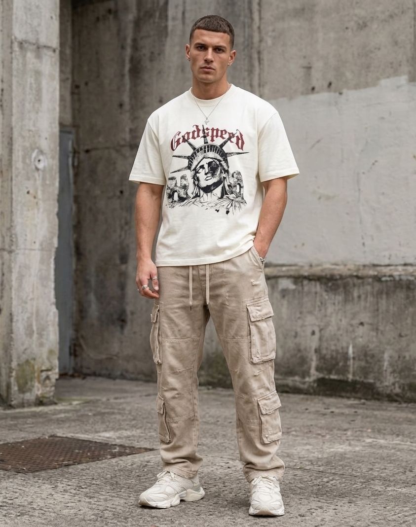 Simple Peaple God Speed Heavy Weight T-Shirt
