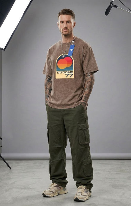 Eleven Oasis Star Wars 77 Vintage Washed Heavyweight T- Shirt