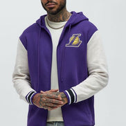Ultra Game Lakers The Rim Zip Up Hoodie