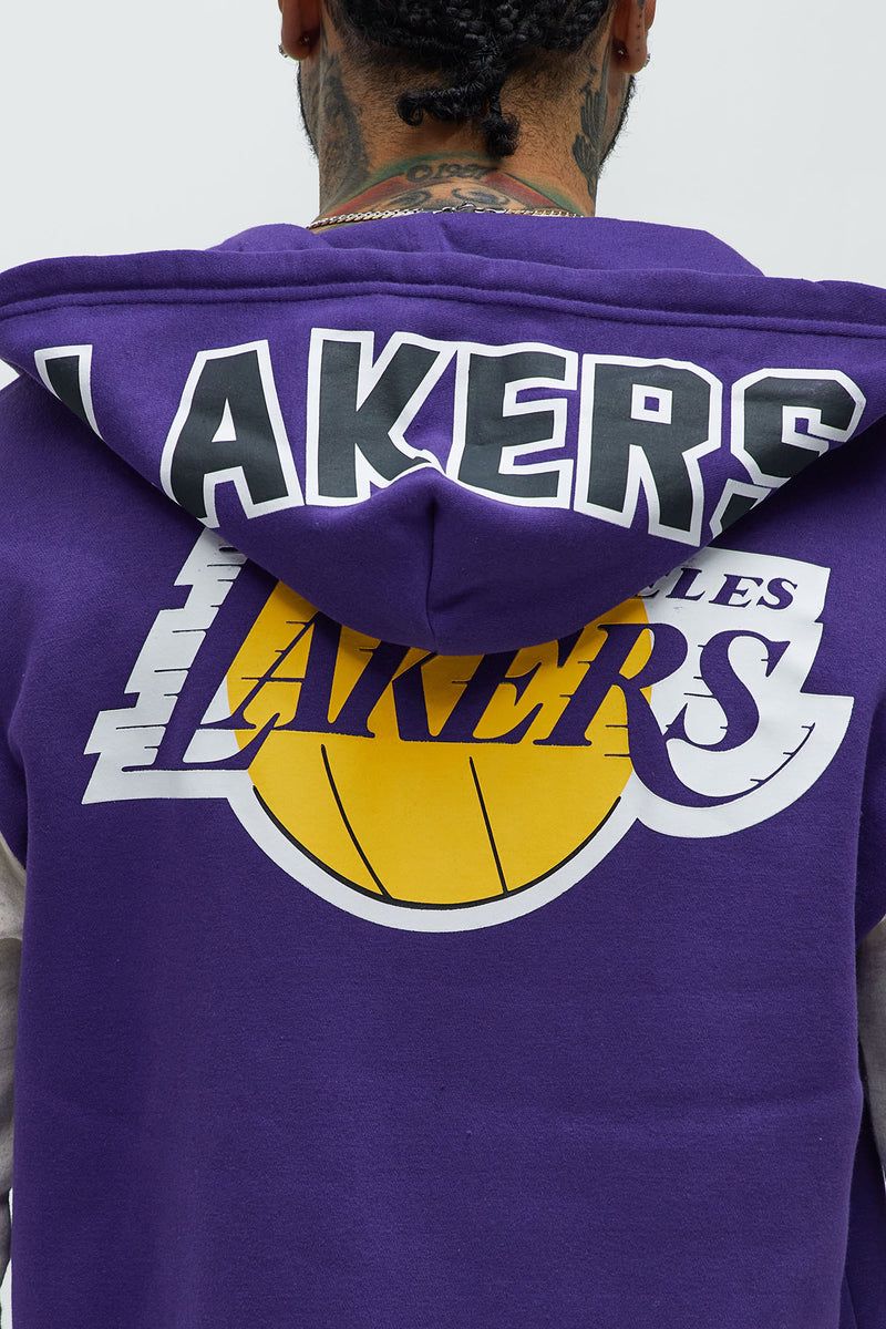 Ultra Game Lakers The Rim Zip Up Hoodie