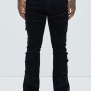 Simi Fray Stacked Flare Jeans