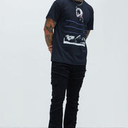 Simi Fray Stacked Flare Jeans