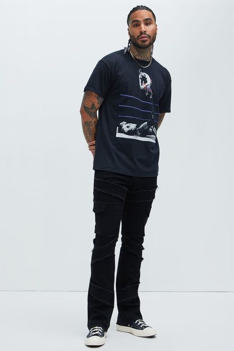 Simi Fray Stacked Flare Jeans