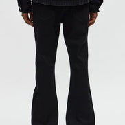 Skulls Jeweled Distressed Stacked Flare Pants
