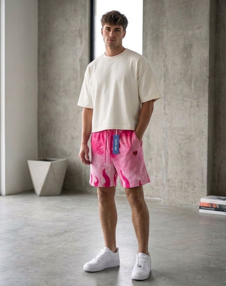 Aelfric Eden Flame Pink Sweat Short