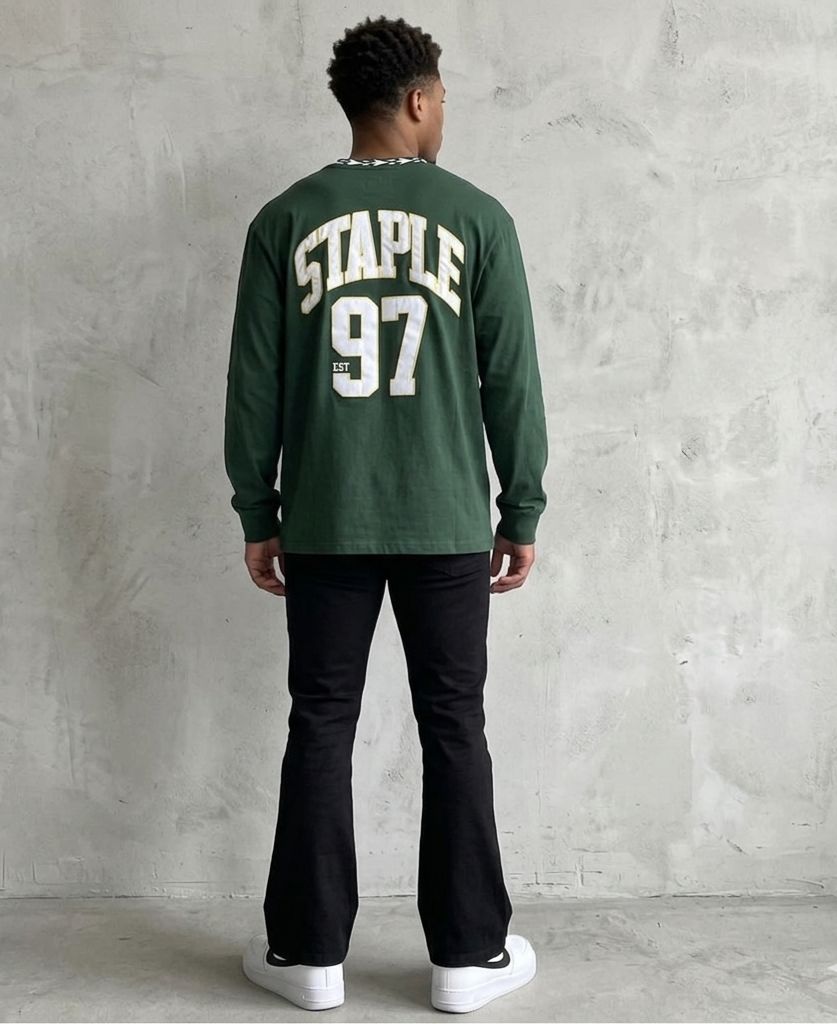 NFL x STAPLE HUNTER GREEN PACKERS  Long Sleeve T-Shirt