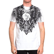 AFFLICTION CROSSED OVER T-SHIRT
