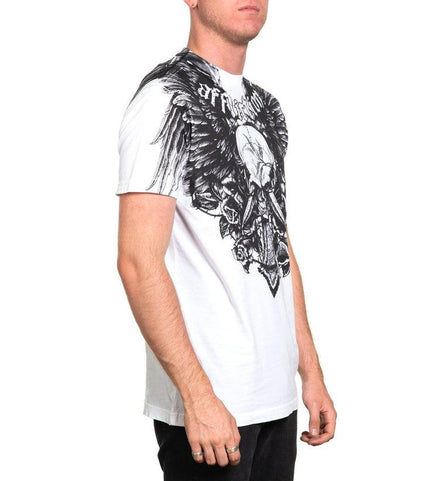 AFFLICTION CROSSED OVER T-SHIRT