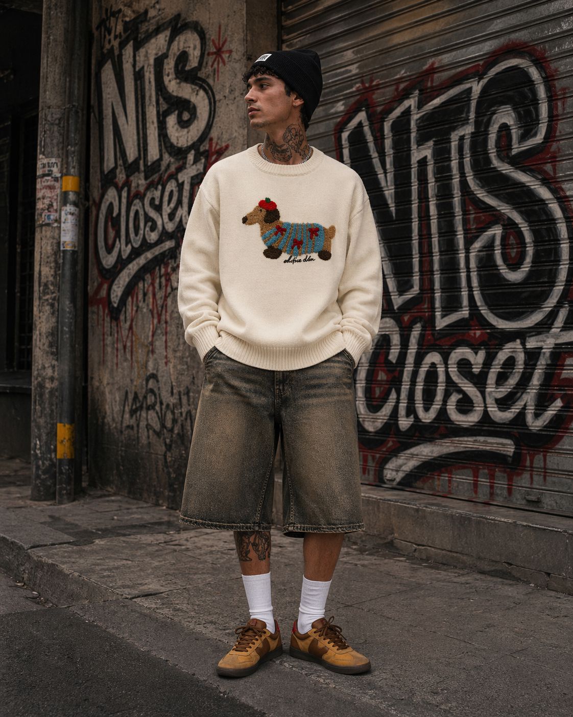 Aelfric Eden Cartoon Dog CrewNeck