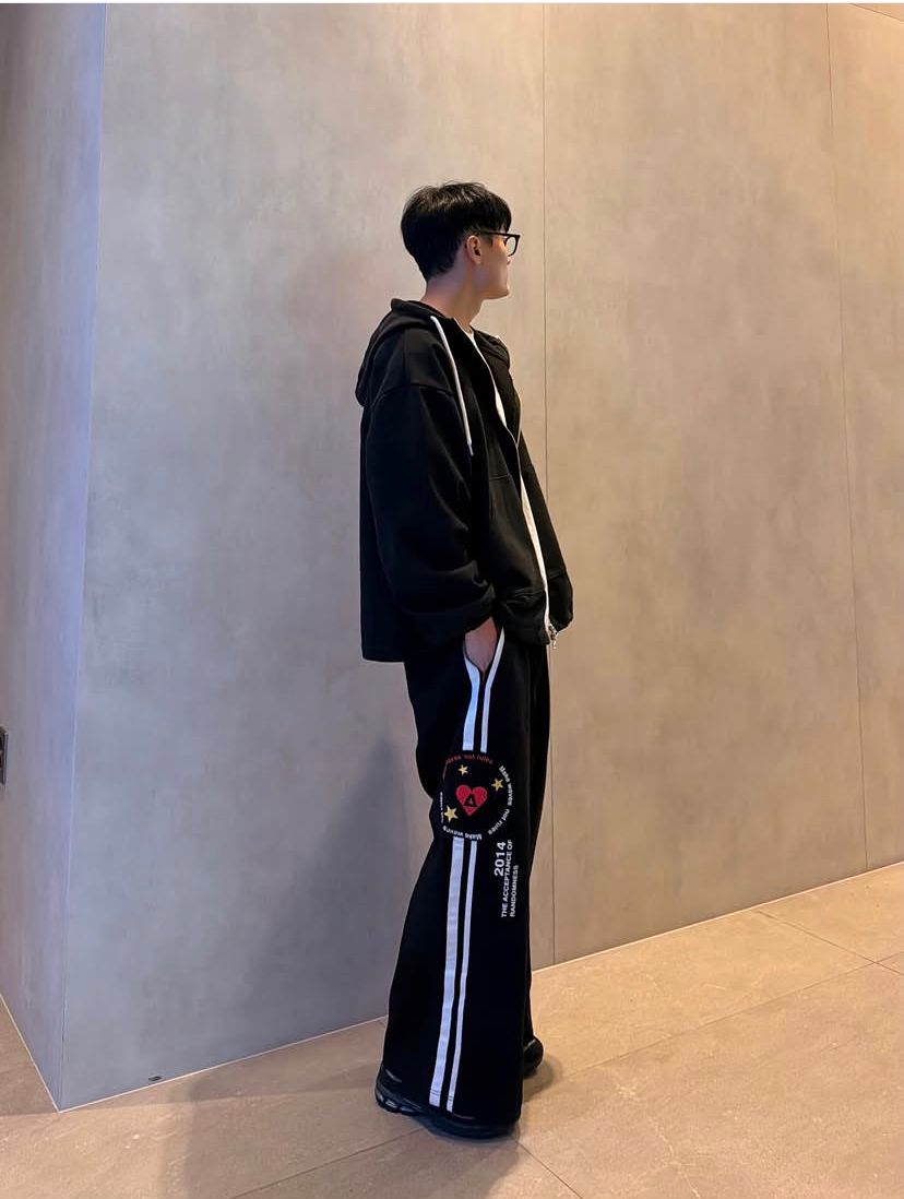 Aelfric Eden Double Waist Stripe Baggy SweatPants
