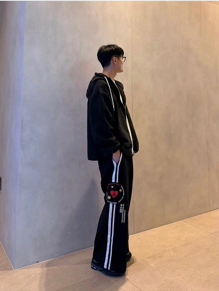 Aelfric Eden Double Waist Stripe Baggy SweatPants