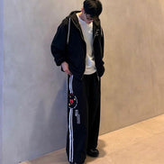 Aelfric Eden Double Waist Stripe Baggy SweatPants