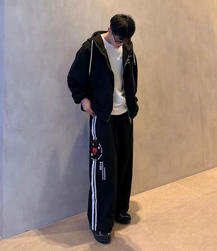 Aelfric Eden Double Waist Stripe Baggy SweatPants