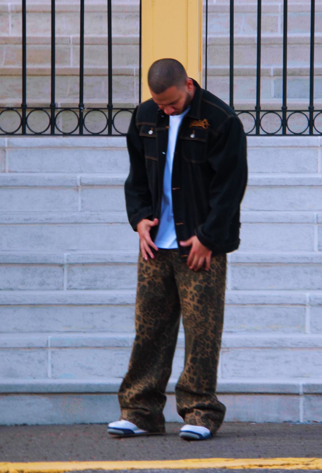 Aelfric Eden Leopard Print Jeans Pant