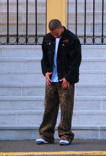 Aelfric Eden Leopard Print Jeans Pant