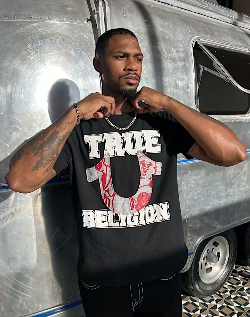 True Religion Terry Applique T-Shirt